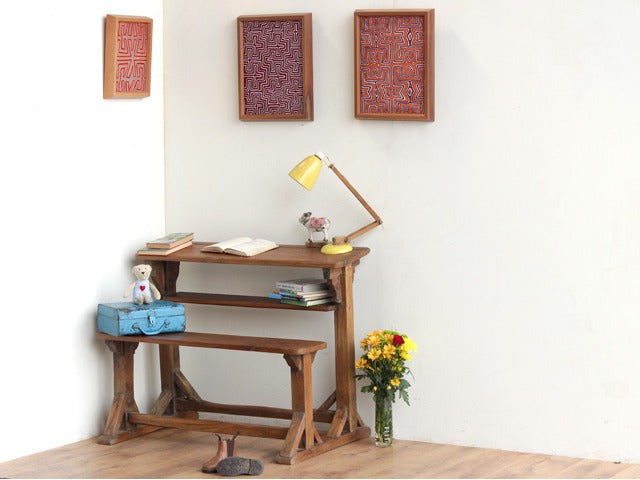 Vintage School Desk and Bench by Scaramanga Vintage School Desk and Bench, £145