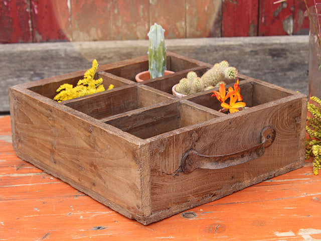 Vintage solid teak drawers with handles