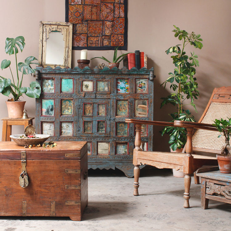 Indian and colonial vintage furniture