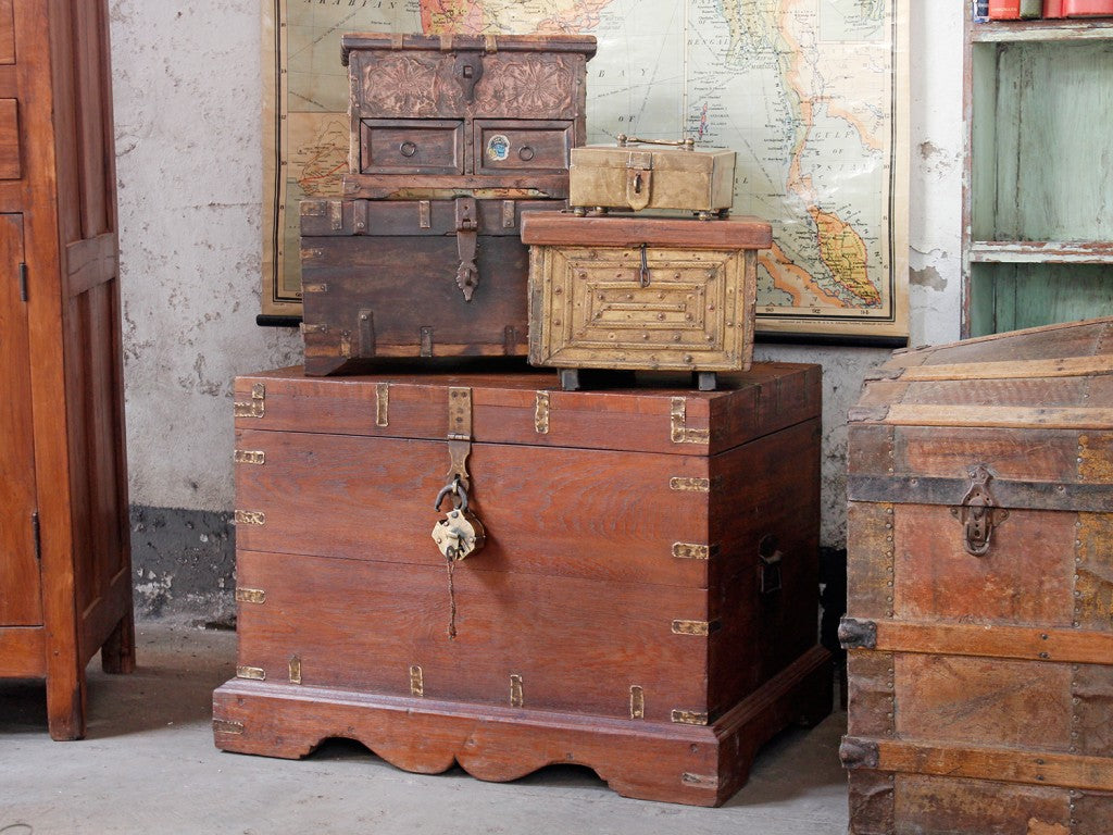 old wooden chests