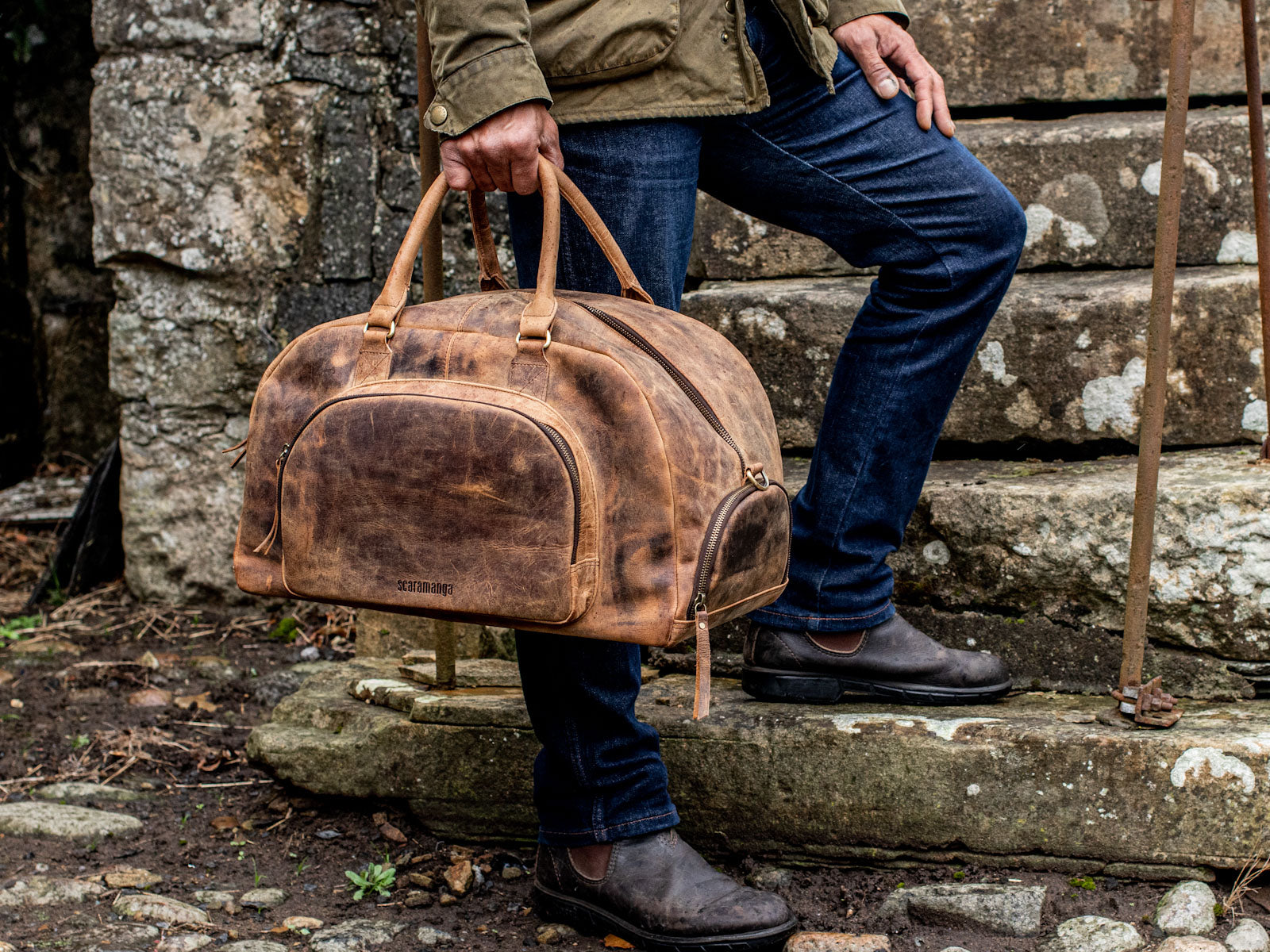 Christmas Gifts for Him | Leather Holdall 