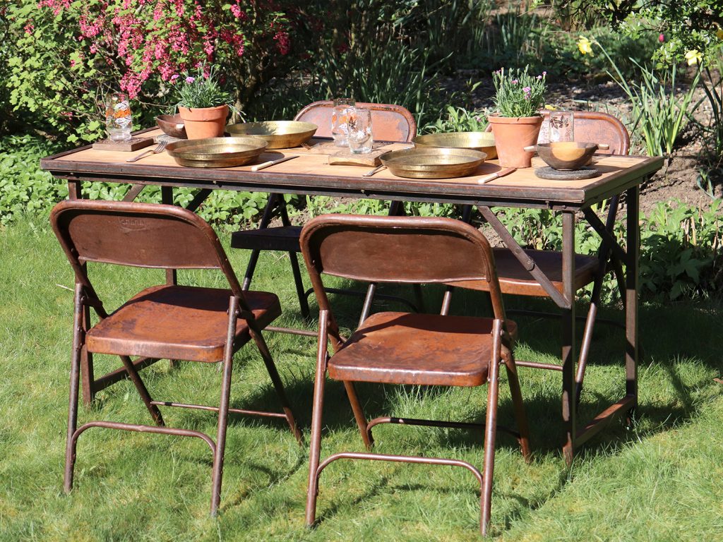 A Vintage table would make the perfect garden table 
