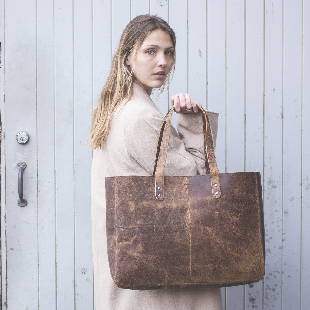 Our Leather Shopper Tote Bag