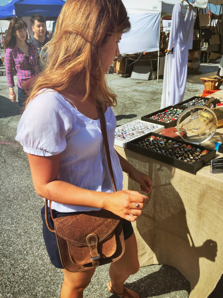 Caitlin couldn't help but look for hidden treasures
