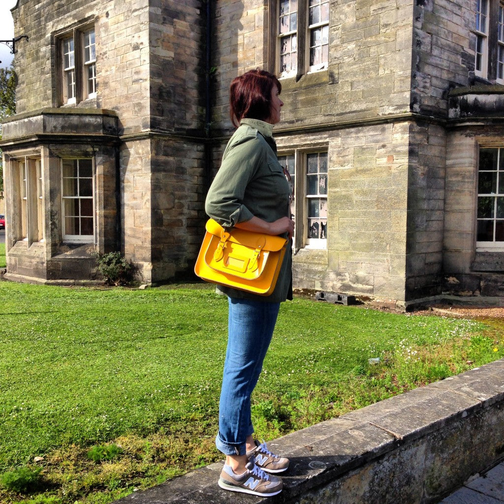 Four Ways To Wear A Coloured Traditional Leather Satchel » Scaramanga