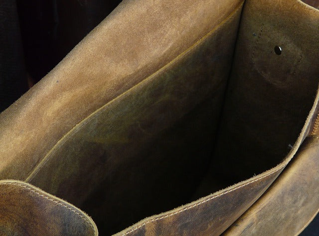 We only use the most ethical, high quality leather in our bags here at Scaramanga