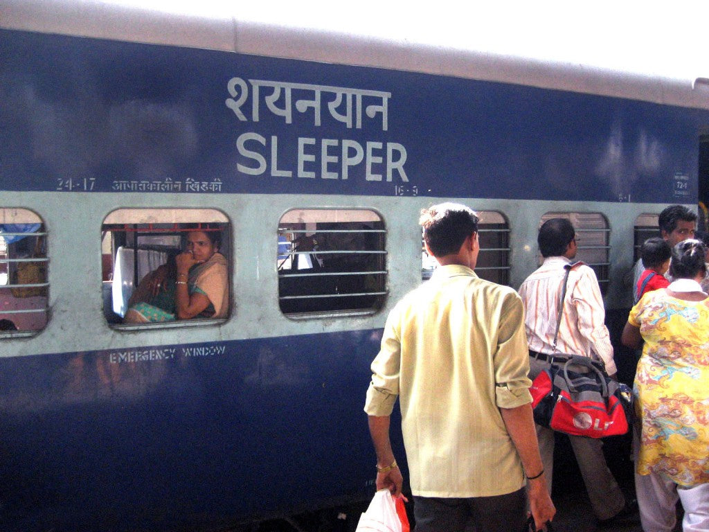 Indian sleeper train leaving from Delhi