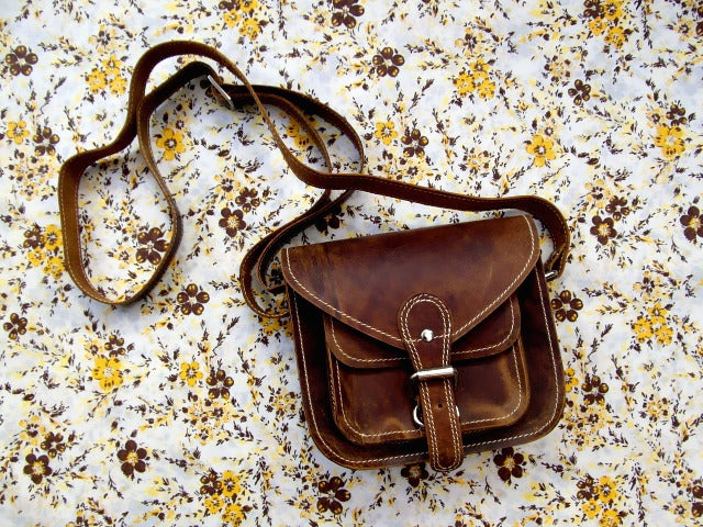 The 9 Inch Leather Saddle Bag by Scaramanga The 9 Inch Leather Saddle Bag, £42
