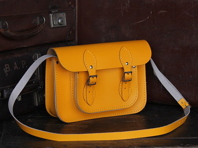 Yellow Leather Satchel 11 Inch 11 Inch Yellow Leather Satchel, £70