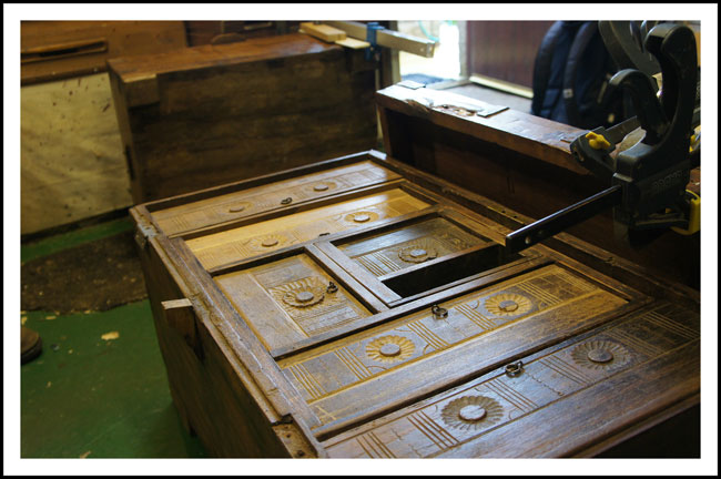 antique teak wedding chest An antique teak wedding chest