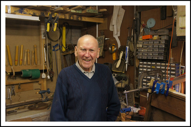 restorer-6 Bill's workshop, which is the size of a garage