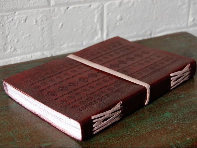 Extra Large Embossed Leather Sketchbook by Scaramanga Extra Large Embossed Leather Sketchbook, £32.50