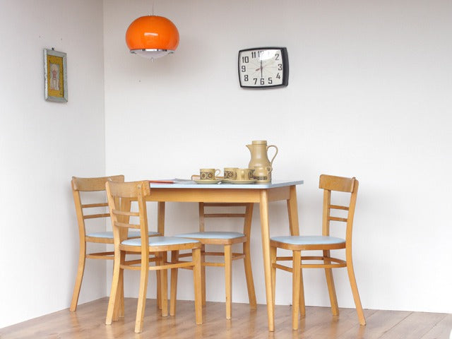 Vintage Blue Formica Table by Scaramanga Vintage Blue Formica Table, £125
